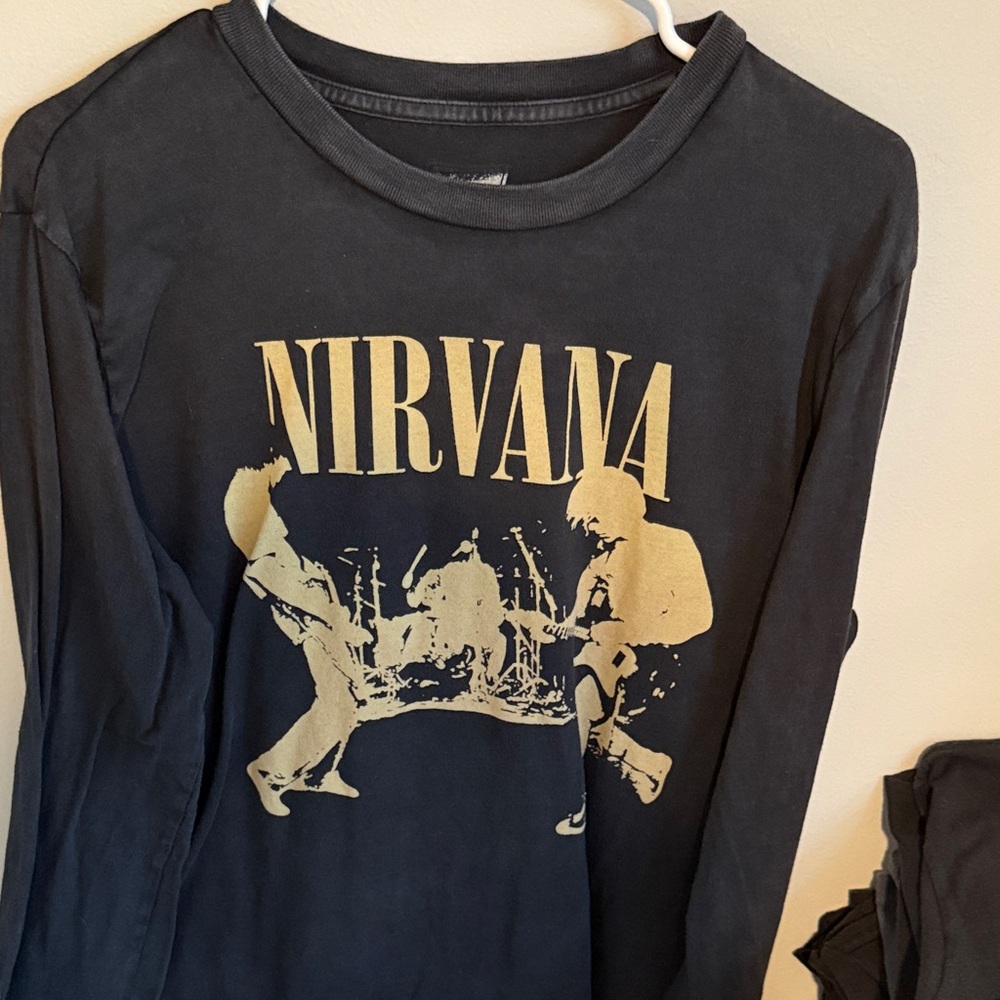 Nirvana Black Long Sleeve Shirt